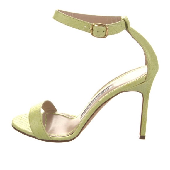 Manolo Blahnik Lime Green Heels - Picture 1 of 5